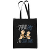 Sac Tote Bag Escape Game Je peux pas Noir - Planetee