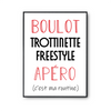 Affiche Trottinette Freestyle C'est ma Routine - Planetee