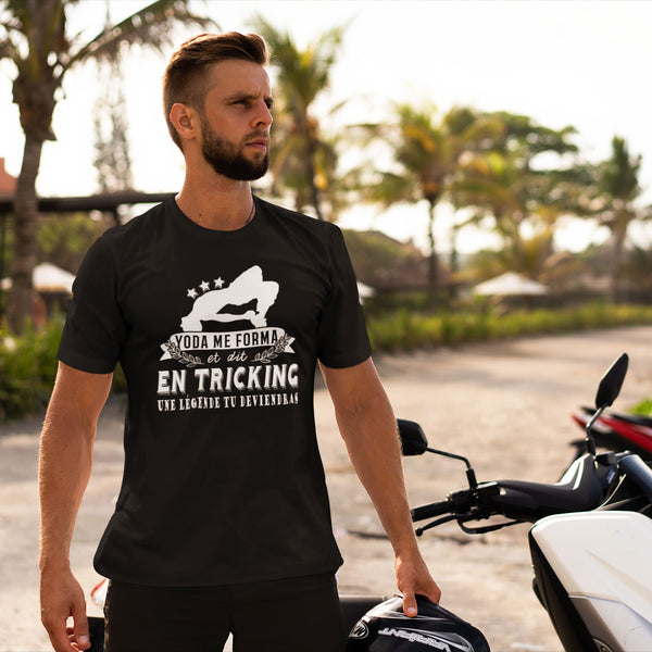 T-shirt Homme Tricking une légende tu deviendras - Planetee
