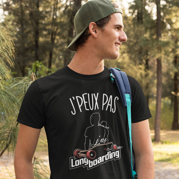 T-shirt Homme Je peux pas Longboard - Planetee