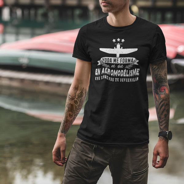 T-shirt Homme Aéromodélisme une légende tu deviendras - Planetee