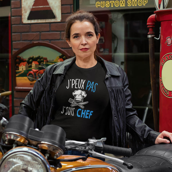 T-shirt femme J'peux pas j'suis chef - Planetee