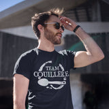 T-shirt homme Kaamelott Team Couillère Roi Burgonde - Planetee