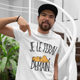 T-shirt Homme Dromadaire | Je le ferai demain - Planetee