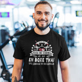 T-shirt Homme Boxe Thai une légende tu deviendras - Planetee