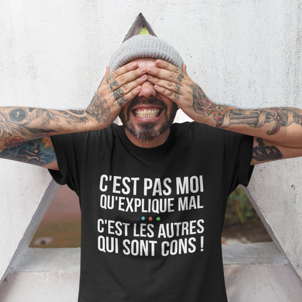 T-shirt homme Kaamelott Perceval C'est Pas Moi Qui explique Mal - Planetee