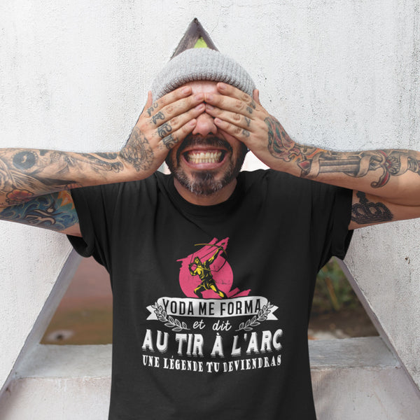 T-shirt Homme Tir à l'arc une légende tu deviendras - Planetee