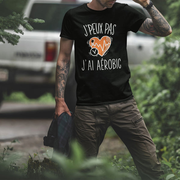 T-shirt Homme Je peux pas Aérobic - Planetee