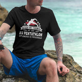 T-shirt Homme Pentathlon une légende tu deviendras - Planetee