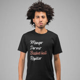 T-shirt homme Basketball | Manger Dormir Répéter - Planetee