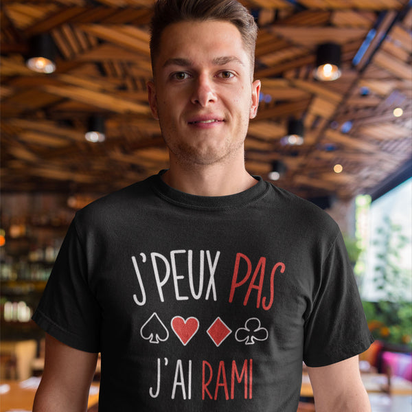 T-shirt homme J'peux pas j'ai rami - Planetee