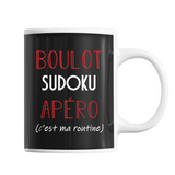 Mug Sudoku C'est ma Routine - Planetee