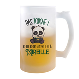 Chope de bière Mireille Pas Touche Panda - Planetee