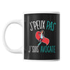Mug Avocate j'peux pas Noir - Planetee