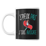 Mug Avocate j'peux pas Noir - Planetee