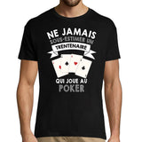 T-shirt Homme poker trentenaire - Planetee