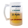 Chope de bière Anthony Mythe Légende - Planetee