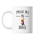Mug danse j'peux pas Blanc - Planetee