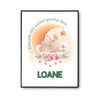 Affiche Loane Adorable bébé quand je dors Lapin - Planetee