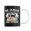 Mug Papa voyage Père Voyageur Backpacker - Planetee