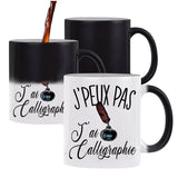 Mug Magique J'peux pas Calligraphie - Planetee