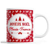 Tasse Noël Marie-France Rouge - Planetee