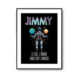 Affiche Prénom Jimmy Univers - Planetee