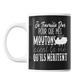 Mug Moutons travaille dur - Planetee