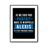 Affiche prénom Alexis homme parfait - Planetee