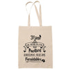 Sac Tote Bag 31 ans que j'attends ma lettre beige - Planetee