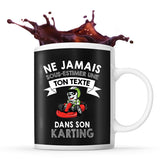 Mug personnalisable karting Prénom Femme Métier Age pour Joueuse de cartes - Planetee