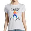 T-shirt femme karaté c'est la vie - Planetee