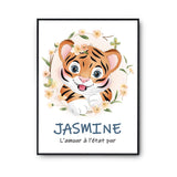 Affiche Jasmine Amour Pur Tigre - Planetee