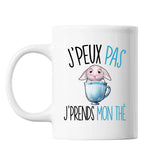 Mug Thé j'peux pas Blanc - Planetee