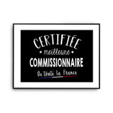 Affiche Commissionnaire Femme Métier Meilleure de France - Planetee