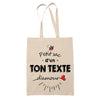 Tote Bag personnalisable Homme d'amour - Planetee