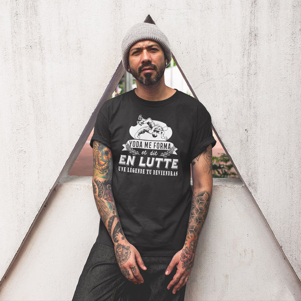 T-shirt Homme Lutte une légende tu deviendras - Planetee