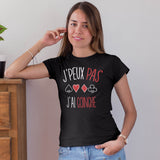 T-shirt femme J'peux pas j'ai coinche - Planetee