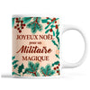 Tasse Noël Militaire homme Beige - Planetee