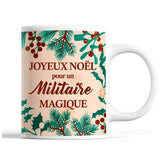 Tasse Noël Militaire homme Beige - Planetee