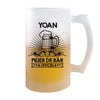 Chope de bière Yoan Prénom Pilier de Bar - Planetee