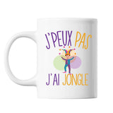 Mug Jongle j'peux pas Blanc - Planetee