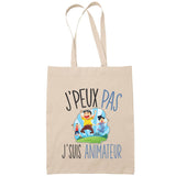Sac Tote Bag J'peux pas Animateur beige - Planetee