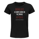 T-shirt femme Composition Florale C'est ma Routine - Planetee