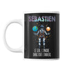 Mug Prénom Sébastien Univers - Planetee