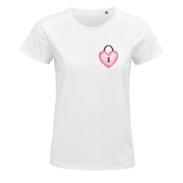 T-shirt couple Clé de mon coeur - Planetee