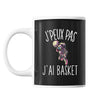 Mug Basketball j'peux pas Noir - Planetee