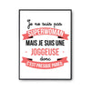 Affiche Je ne suis pas Superwoman, je suis Joggeuse - Planetee