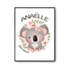 Affiche Anaëlle Bébé d'amour Koala - Planetee