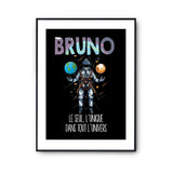 Affiche Prénom Bruno Univers - Planetee